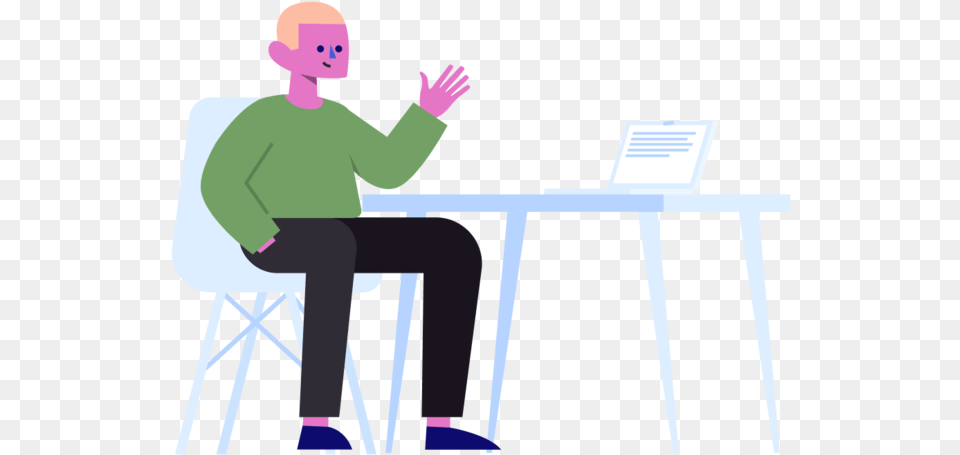 Someone At Desk Sitting, Computer, Person, Pc, Laptop Free Transparent Png