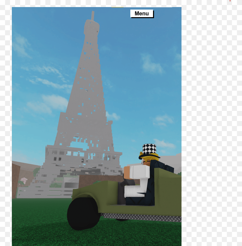 Someone Made The Eiffel Tower In Lumber Tycoon 2 Roblox Steeple, Grass, Plant, Lawn, Architecture Free Transparent Png