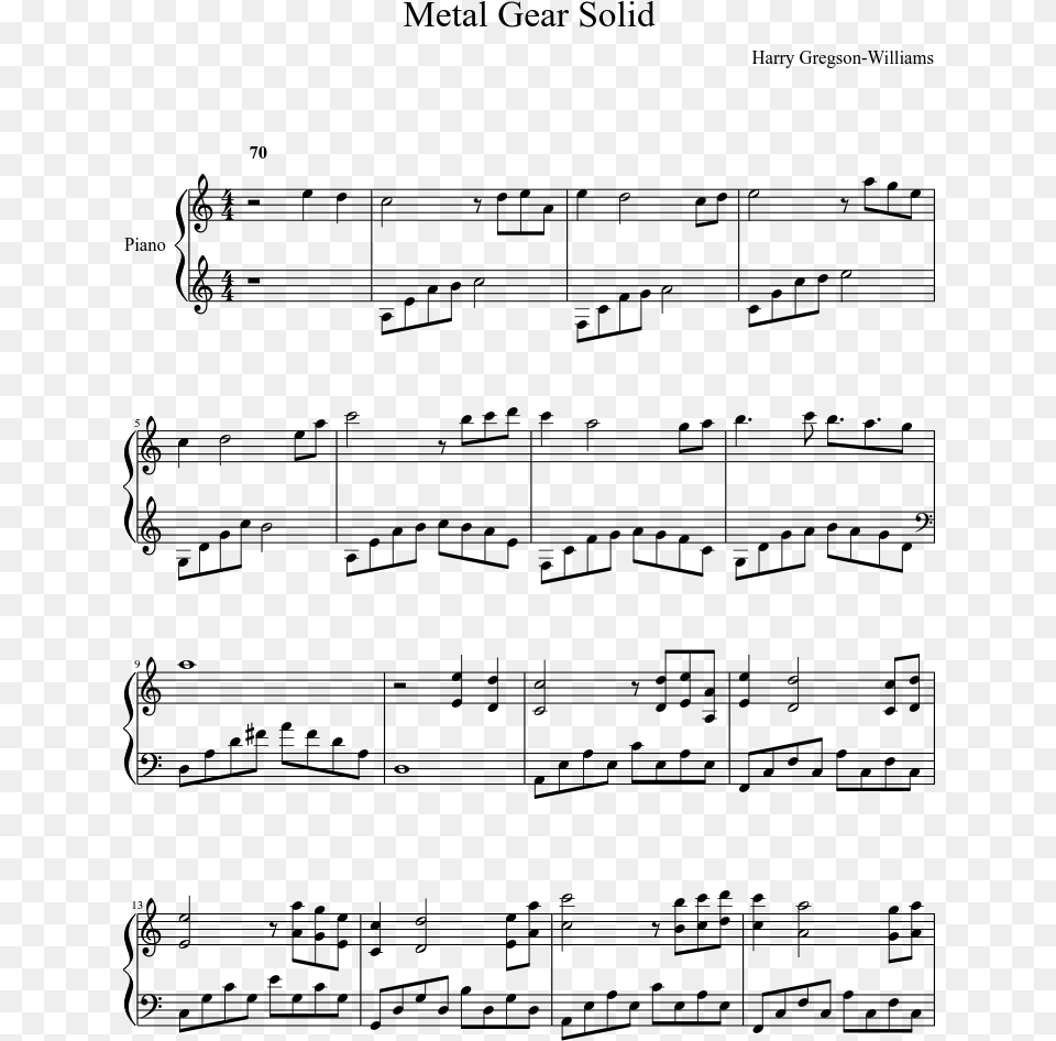 Someone You Loved Piano Sheet Music, Gray Free Png