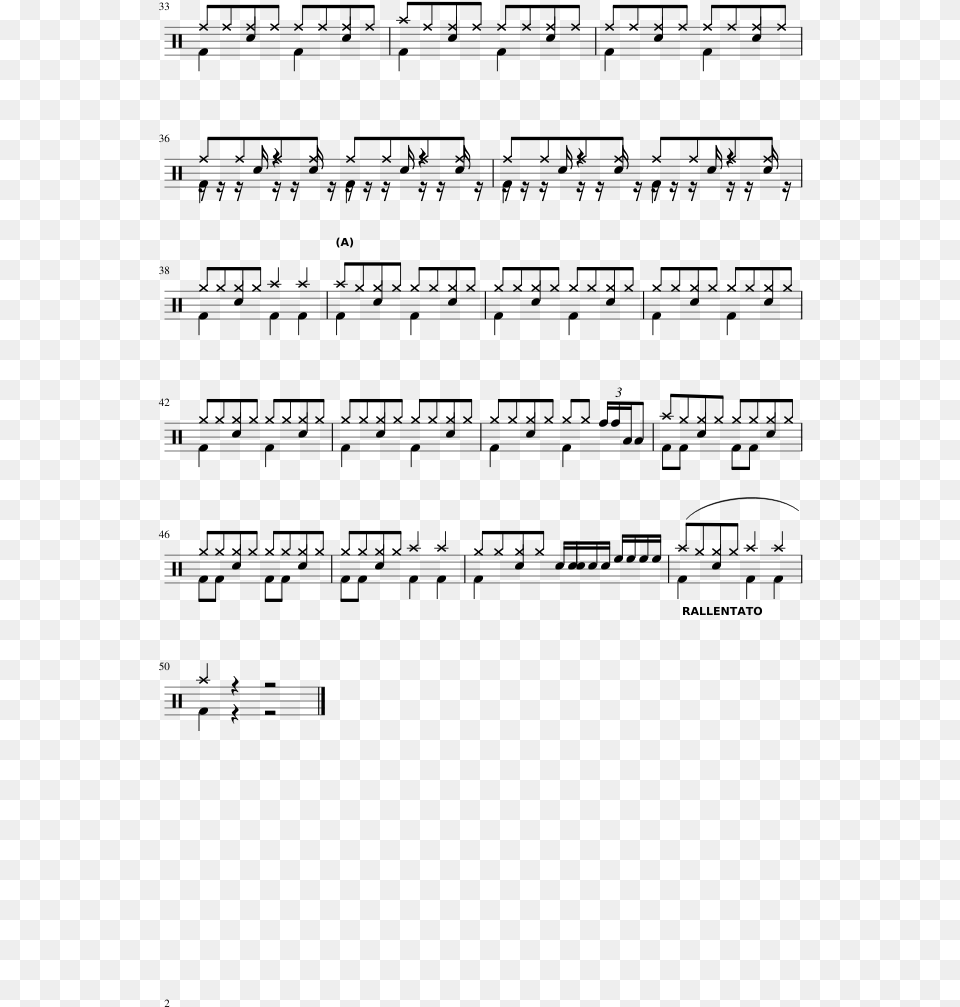 Something Beatles Drum Sheet Music, Gray Png