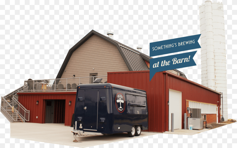 Something Is Brewing At The Barn Commercial Building, Car, Transportation, Vehicle, Machine Free Png