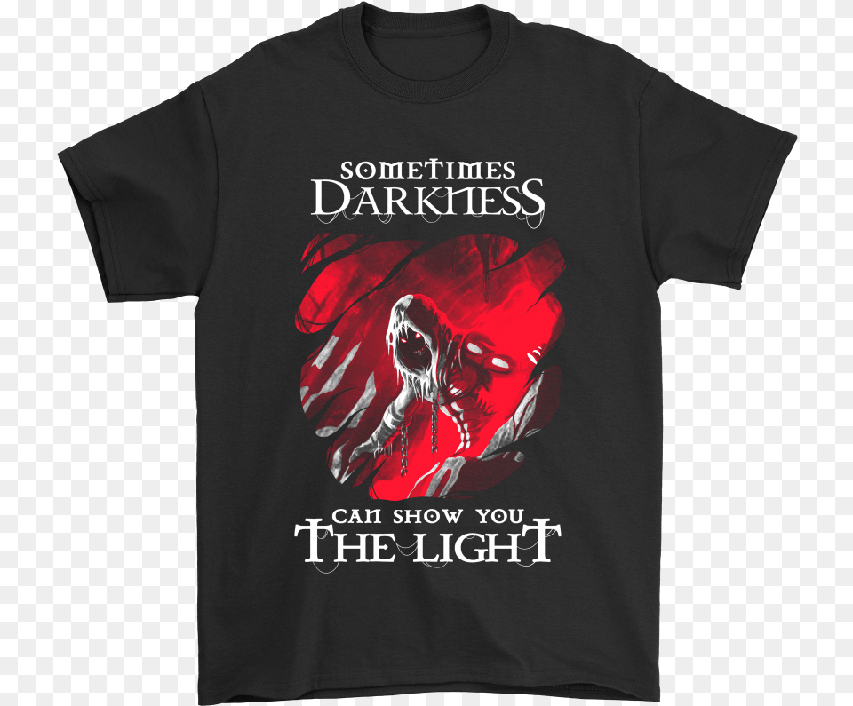 Sometimes Darkness Can Show You The Light Disturbed Imagine All The People Living Life In Peace Shirt, Clothing, T-shirt, Adult, Female Png Image