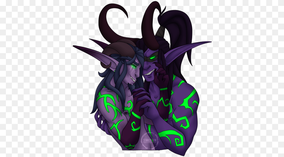 Sometimes You Gotta Ship Your Dh With Illidan Illidan Stormrage, Accessories, Art, Ornament, Baby Free Png Download