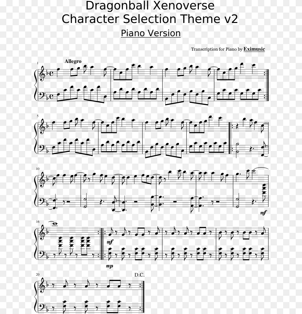 Somewhere In Time Piano Notes, Gray Png Image