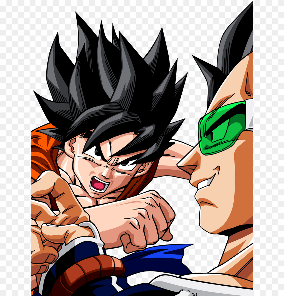 Son Goku And Raditz By Dark Crawler Dragon Ball Z Goku Vs Raditz, Book, Comics, Publication, Anime Free Transparent Png