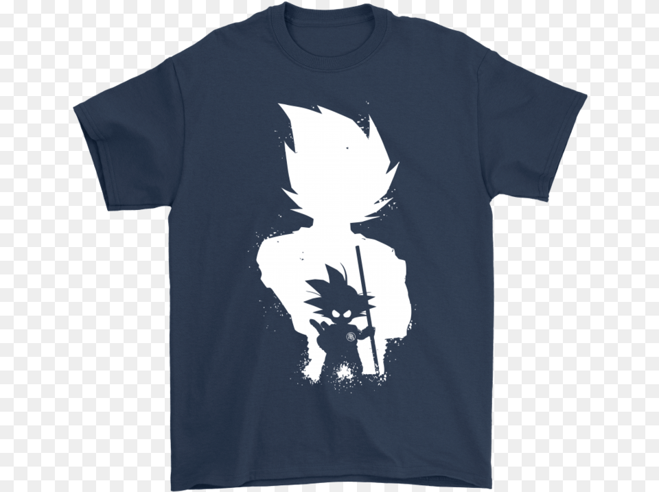 Son Goku Black And White Dragon Ball Shirts Potatotee Black And White Anime, Clothing, T-shirt, Shirt, Baby Png Image