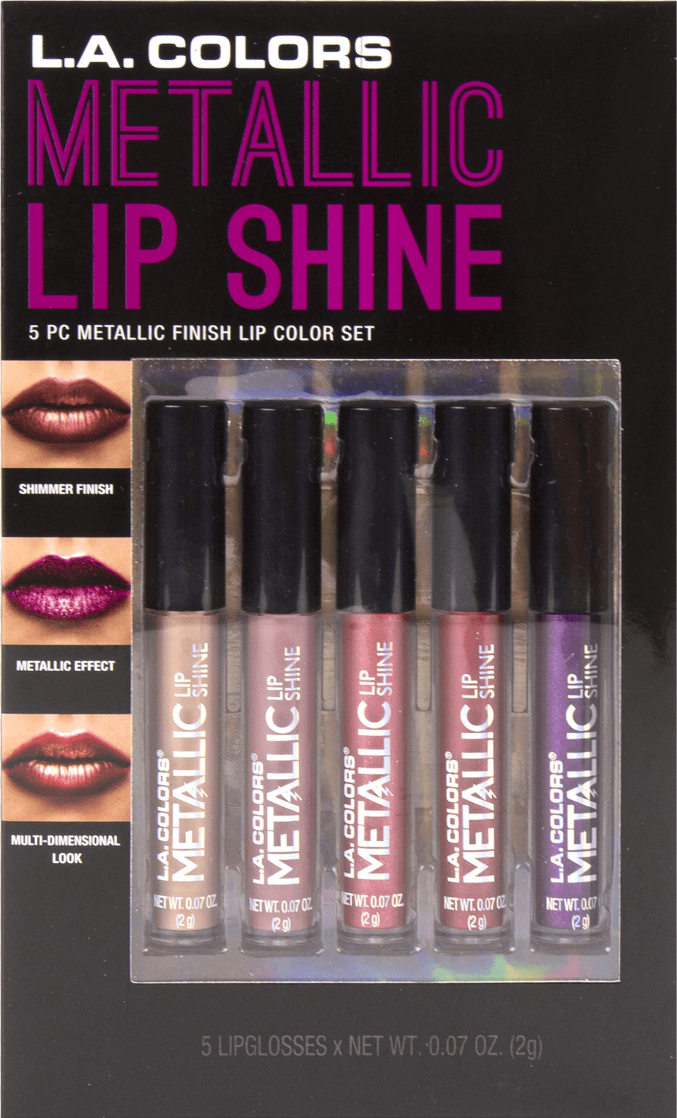 Son La Colors Lipstick Metallic Lip Shine, Cosmetics, Can, Tin Free Png Download