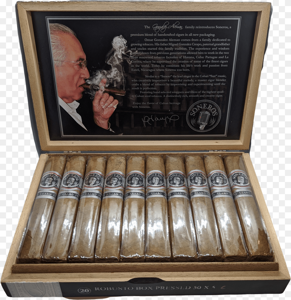 Soneros Claro Robusto Cigars Free Png