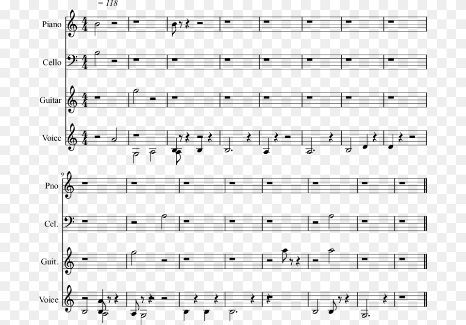 Song Notes, Gray Png Image