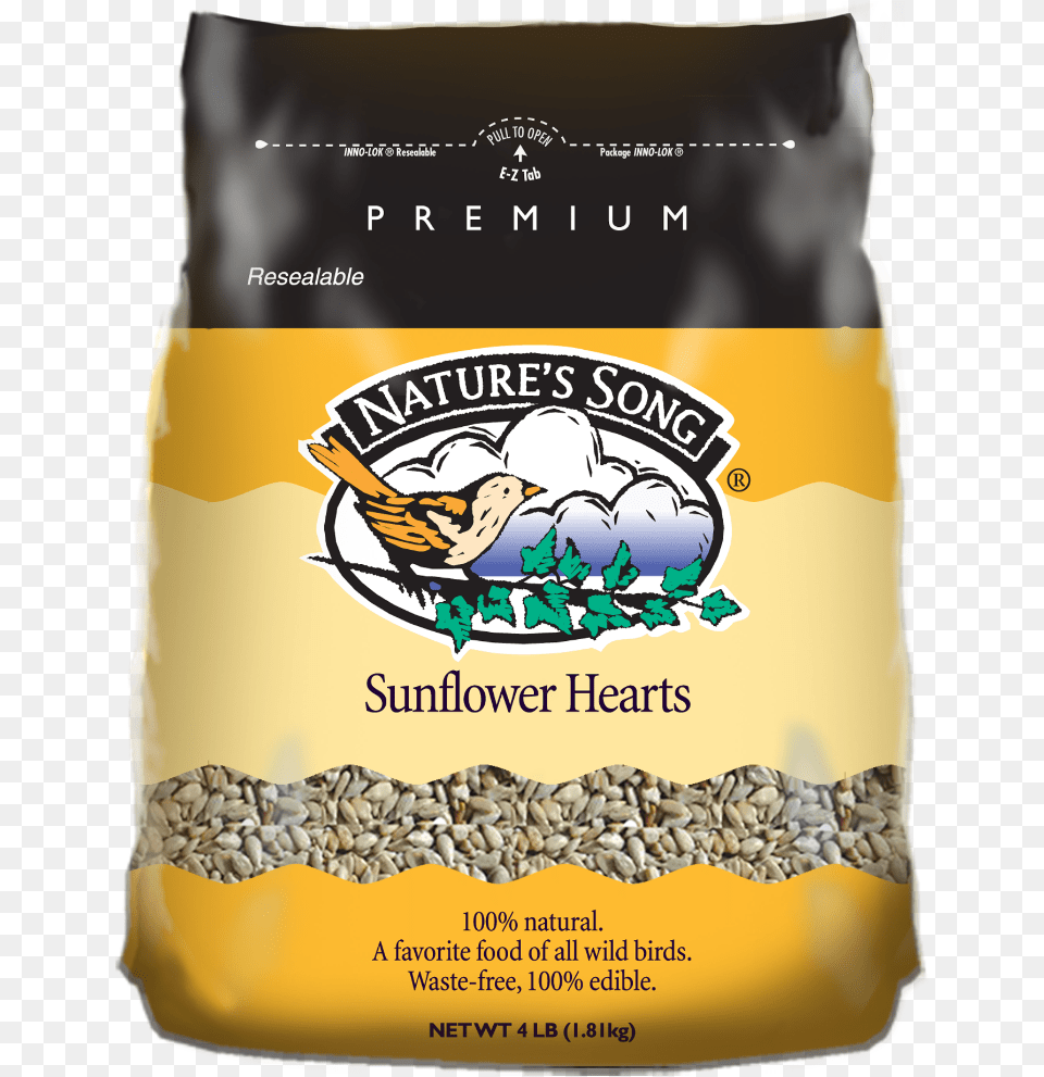 Song Sunflower Hearts Wild Bird Seed 4 Lb Bird Food, Animal, Can, Tin Free Png Download