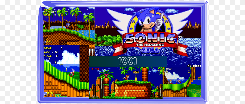 Sonic 1 Title Screen, Game, Super Mario Free Transparent Png