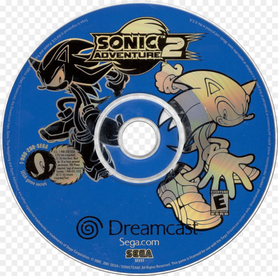 Sonic Adventure 2 Details Launchbox Games Database Optical Storage, Disk, Dvd, Person, Head Free Png Download