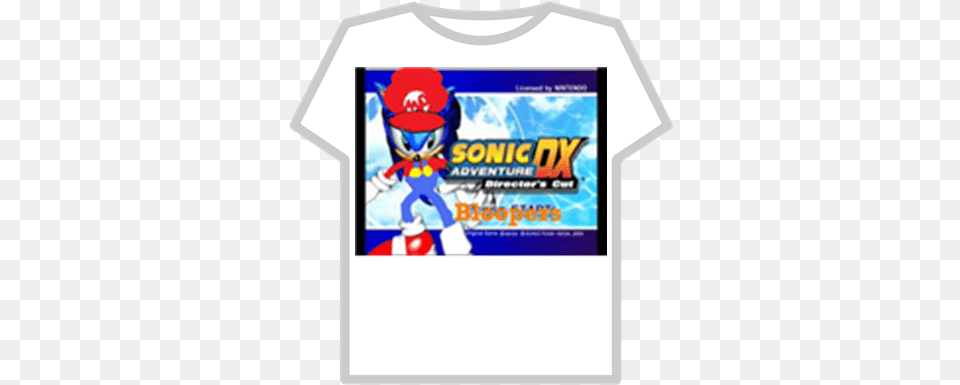 Sonic Adventure Dx Bloopers Logo Roblox Louis Vuitton T Shirt Roblox, Clothing, T-shirt, Baby, Person Png