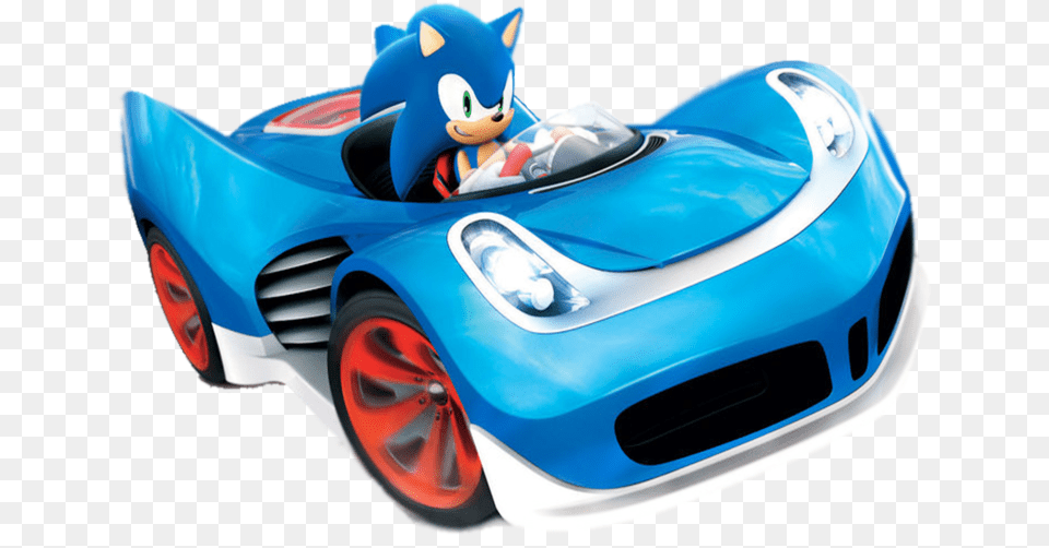Sonic All Star Racing Transformed Sonic Render By Sonic All Stars Racing Transformed Sonic, Car, Machine, Transportation, Vehicle Png Image