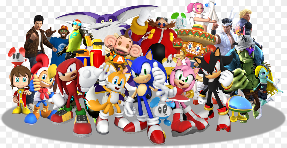 Sonic Amp Sega All Star Racing Cast, Adult, Man, Male, Person Free Png
