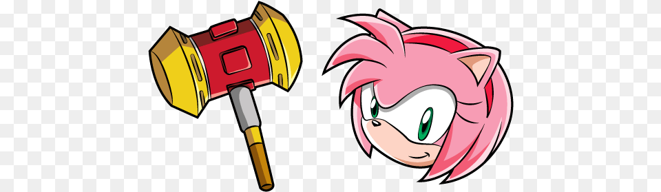 Sonic Amy Rose And Pico Hammer Amy Rose Pico Pico Hammer, Device, Power Drill, Tool, Animal Free Png Download