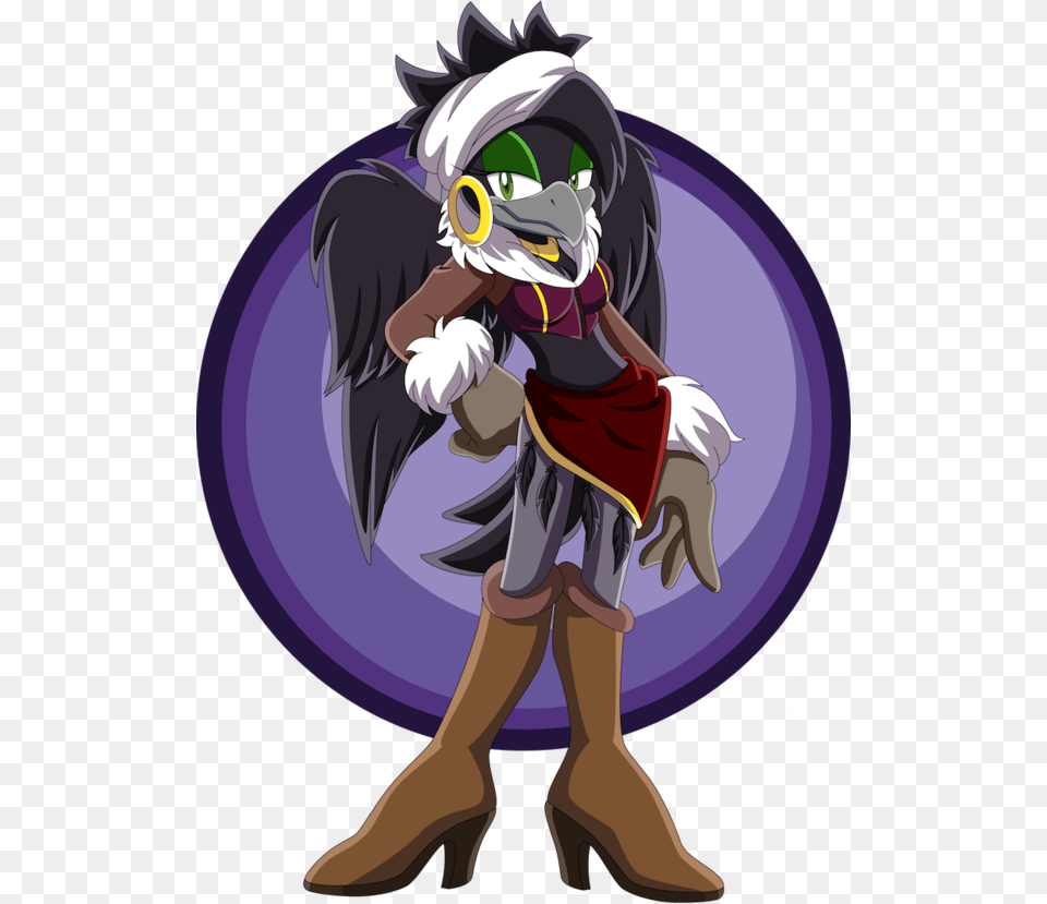 Sonic And Friends Emerald Academy Images Ms Morrigan Sonic Fan Characters Crow, Book, Comics, Publication, Person Free Transparent Png
