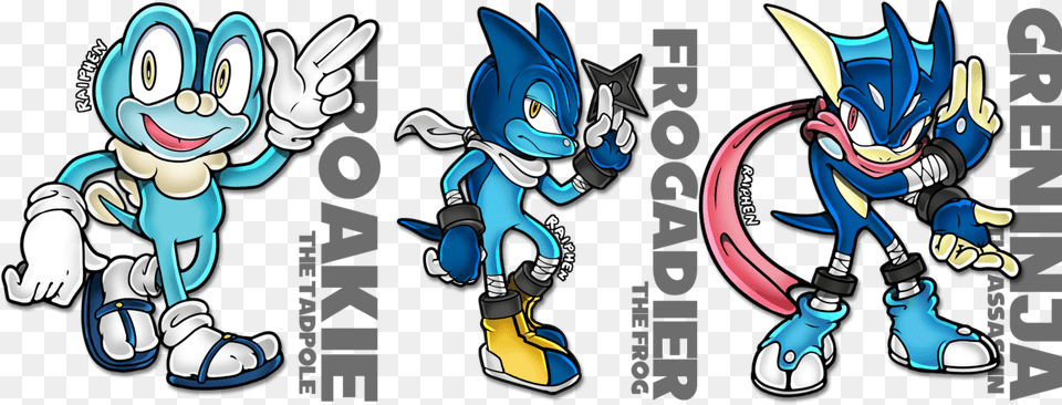 Sonic And Greninja Wallpaper Froakie Evolution Line, Book, Comics, Publication, Baby Free Png