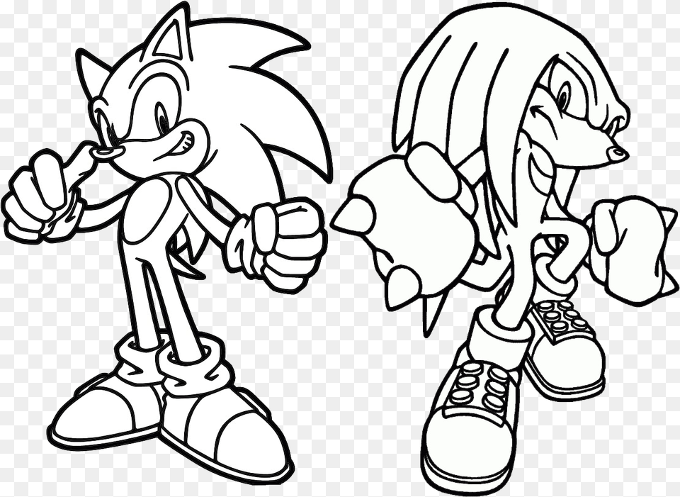 Sonic And Knuckles Coloring Pages, Book, Comics, Publication, Body Part Free Transparent Png