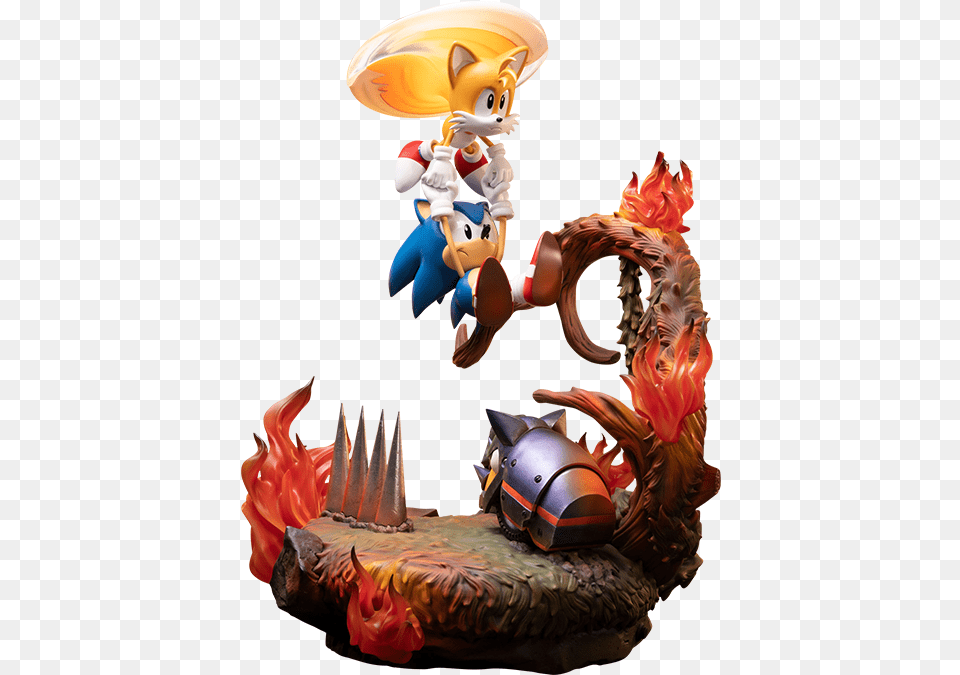 Sonic And Tails Statue Tails Sonic The Hedgehog Free Png