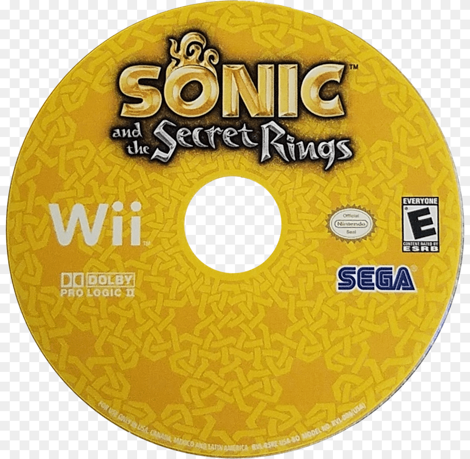 Sonic And The Secret Rings, Disk, Dvd, Tape Png