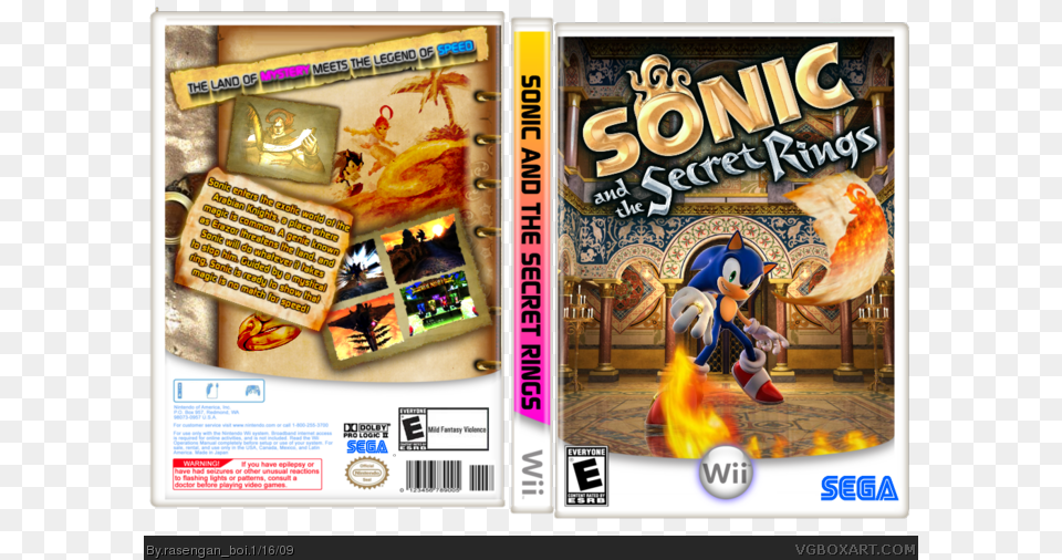 Sonic And The Secret Rings Box Art Cover Sonic And The Secret Rings, Advertisement, Poster Free Transparent Png