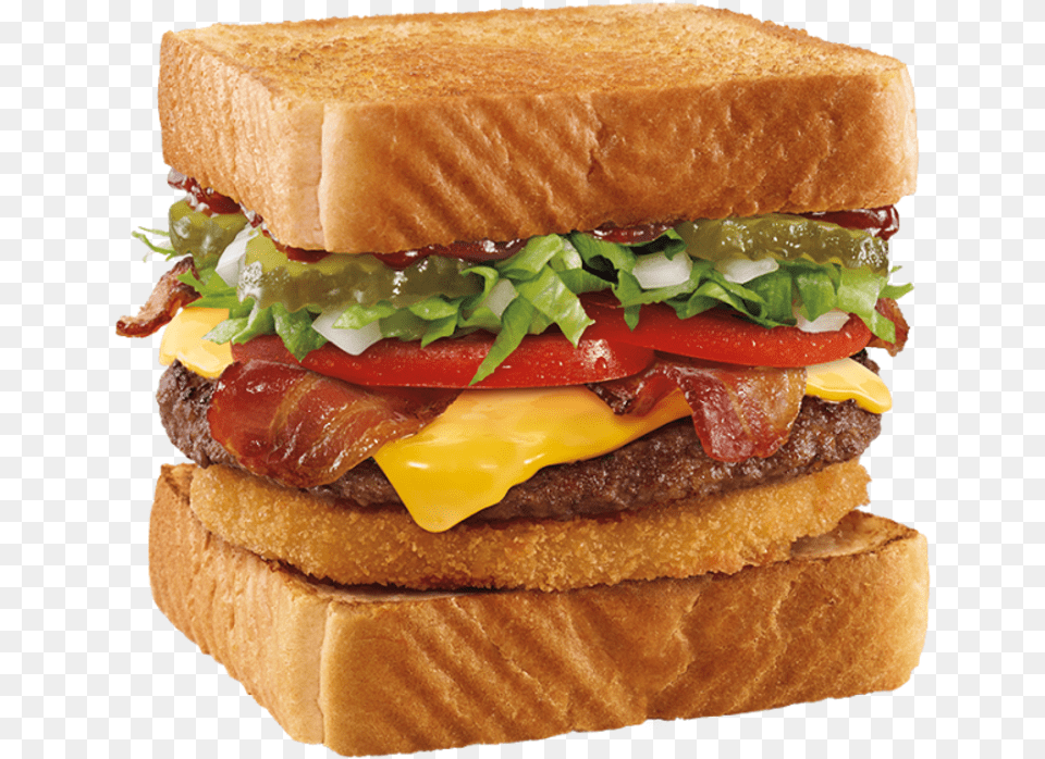 Sonic Bacon Cheeseburger Toaster, Burger, Food, Bread Free Png
