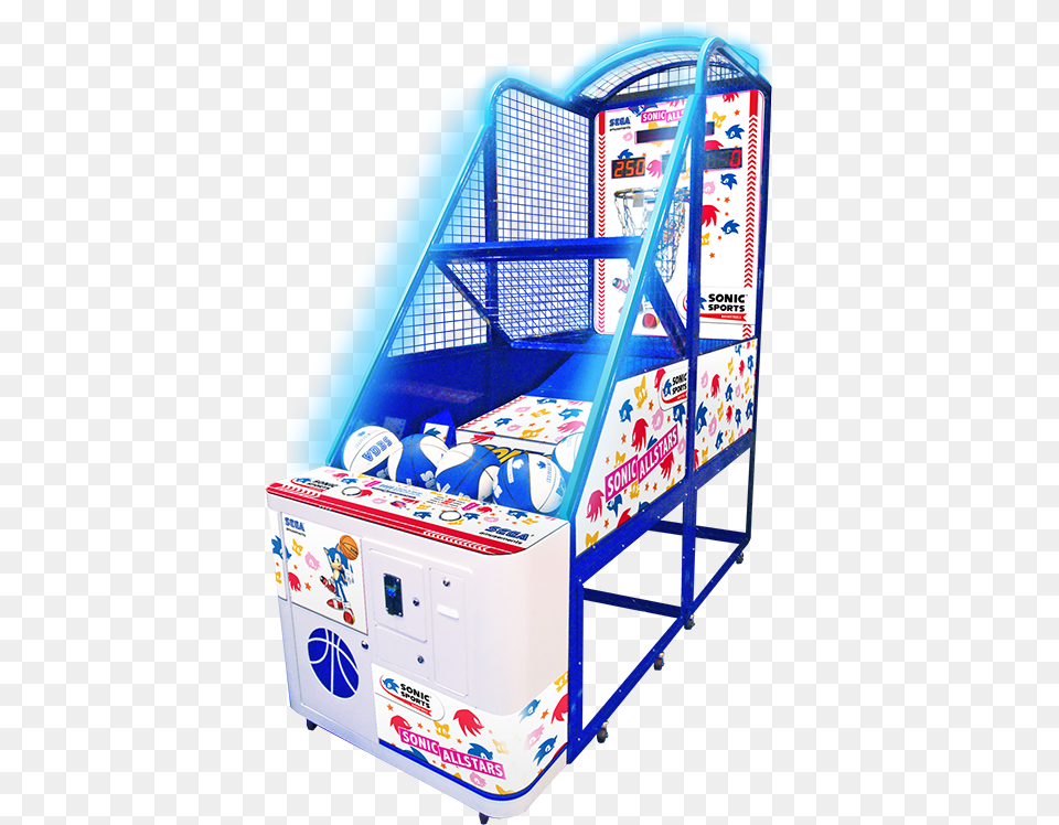 Sonic Basketball Arcade, Arcade Game Machine, Game, Ball, Football Free Transparent Png