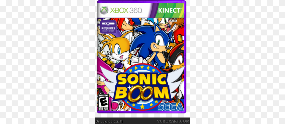 Sonic Boom Box Cover Xbox 360 Kinect Sonic, Book, Comics, Publication Free Png