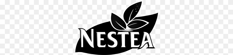 Sonic Branding Nestea Logo Black And White, Leaf, Plant Free Png