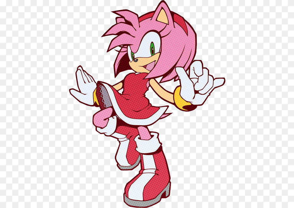 Sonic Channel Amy Rose, Book, Comics, Publication, Baby Free Png