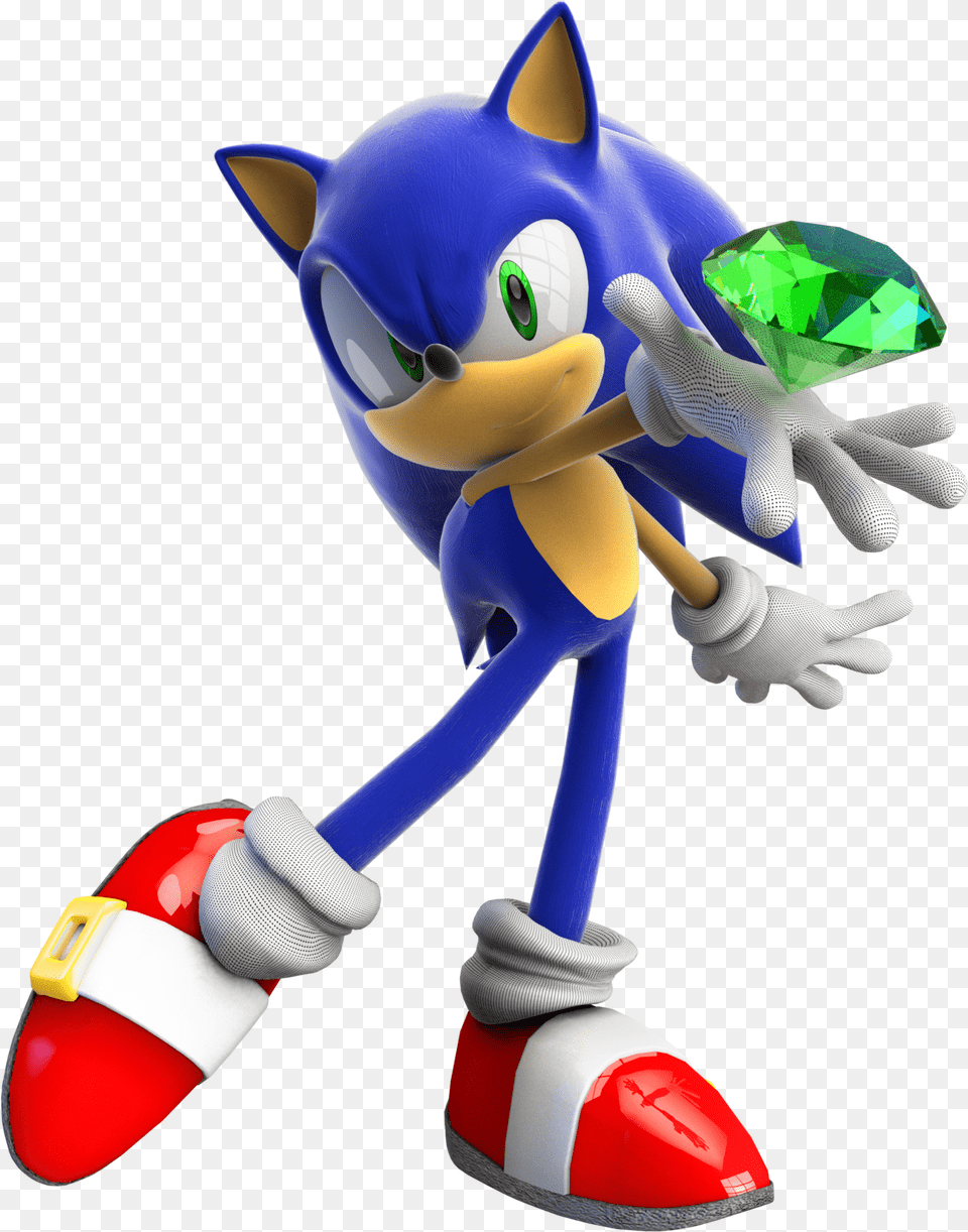 Sonic Chaos Emerald Sonic With Chaos Emeralds, Toy Free Transparent Png
