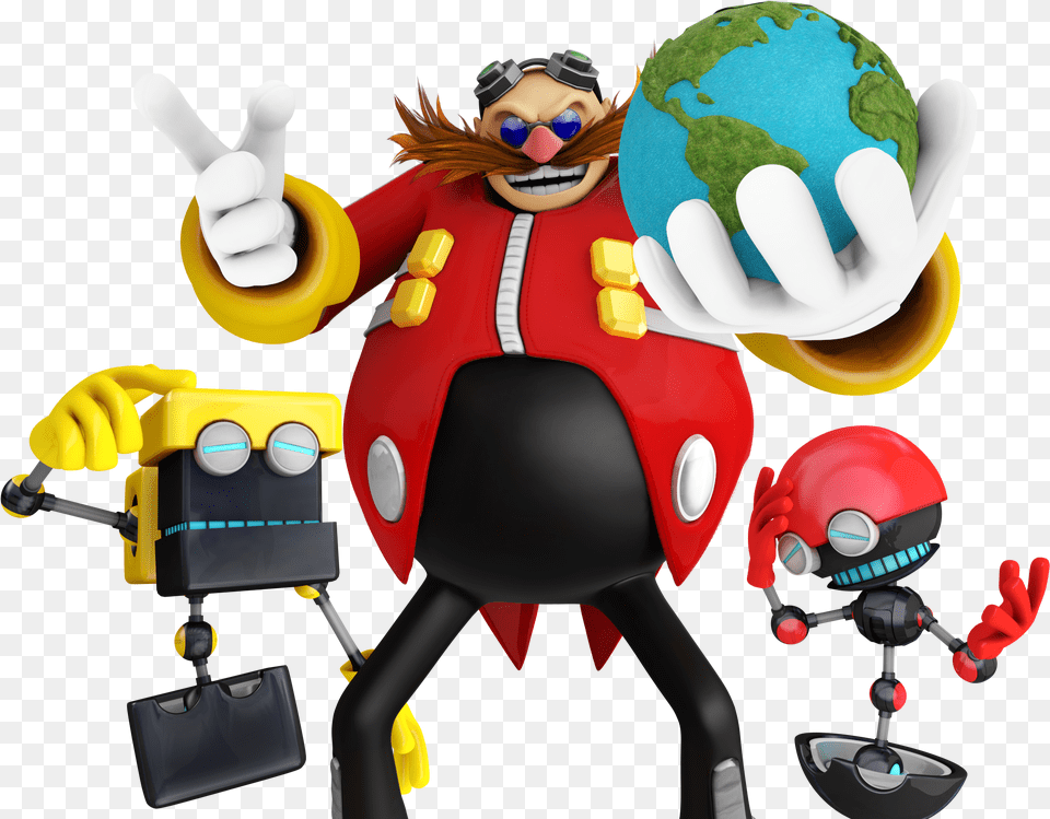 Sonic Colors Sonic Amp Knuckles Sonic Lost World Doctor Dr Eggman Orbot And Cubot, Toy, Baby, Person Png Image