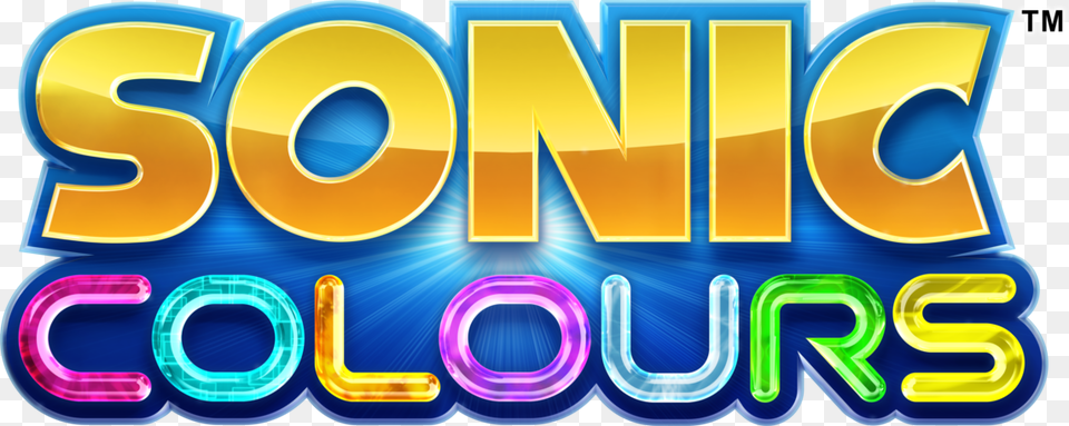 Sonic Colours Logo Sonic Colours Nintendo Wii, Light, Tape, Disk Png Image