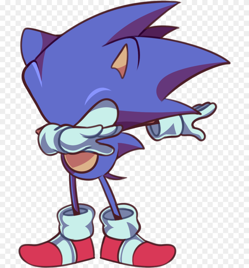 Sonic Dabbing Yes Really Sonic The Hedgehog Dabbing, Cartoon, Baby, Person Png Image