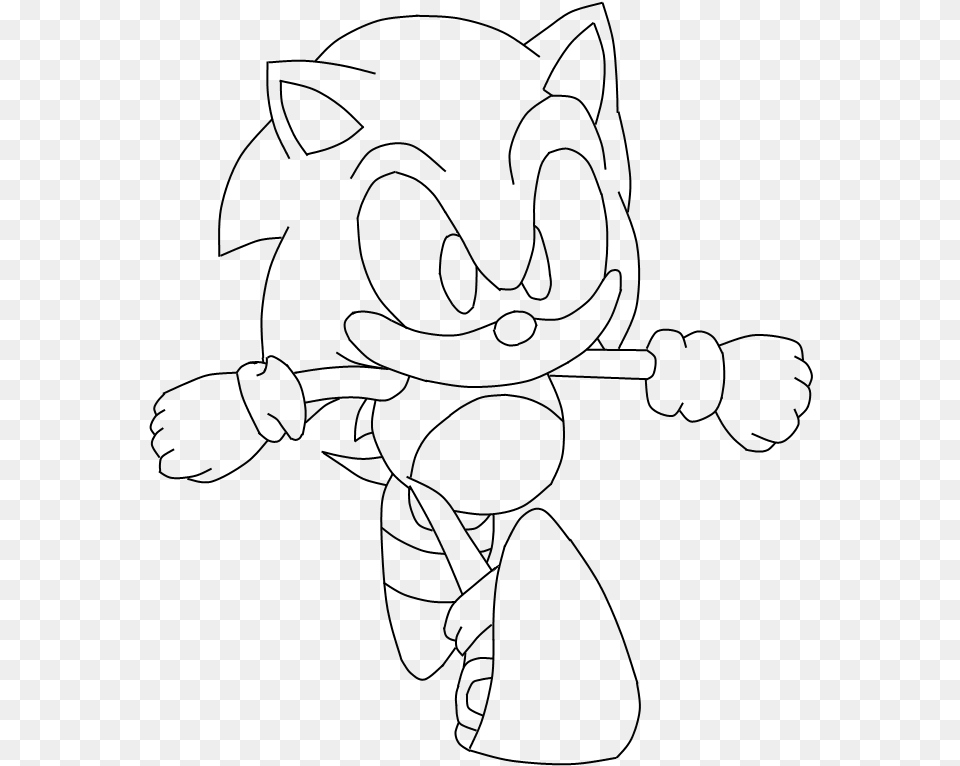 Sonic E Tails, Gray Png