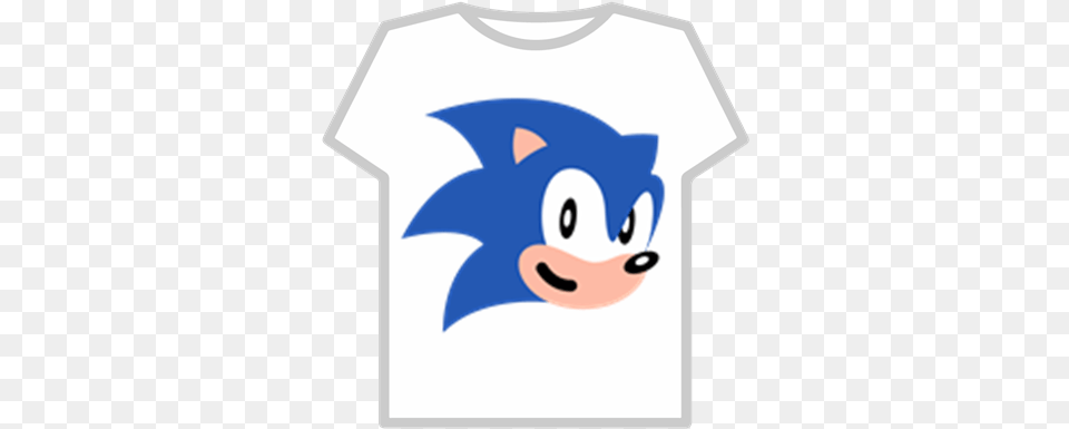 Sonic Face Transparent Roblox Sonic T Shirt Roblox Free, Clothing, T-shirt Png Image