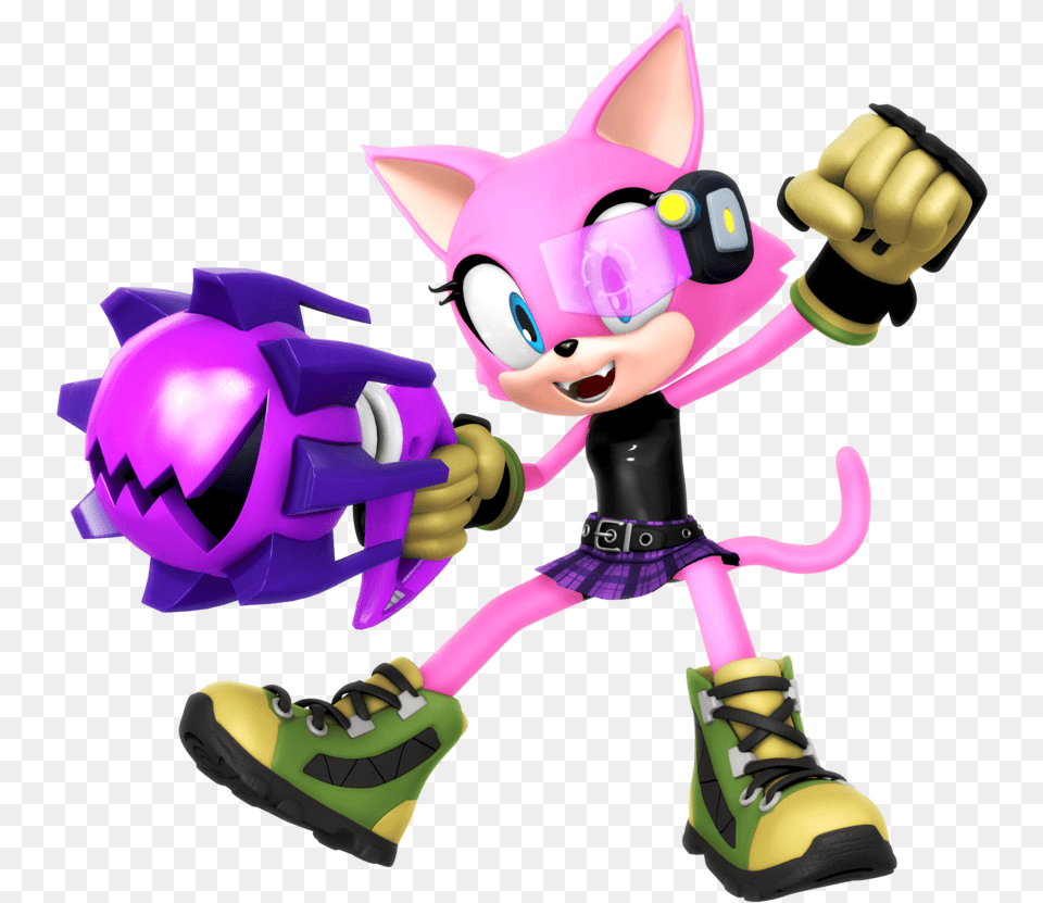 Sonic Forces Avatar Sonic Forces Cat Avatar, Purple, Baby, Person, Toy Free Png Download