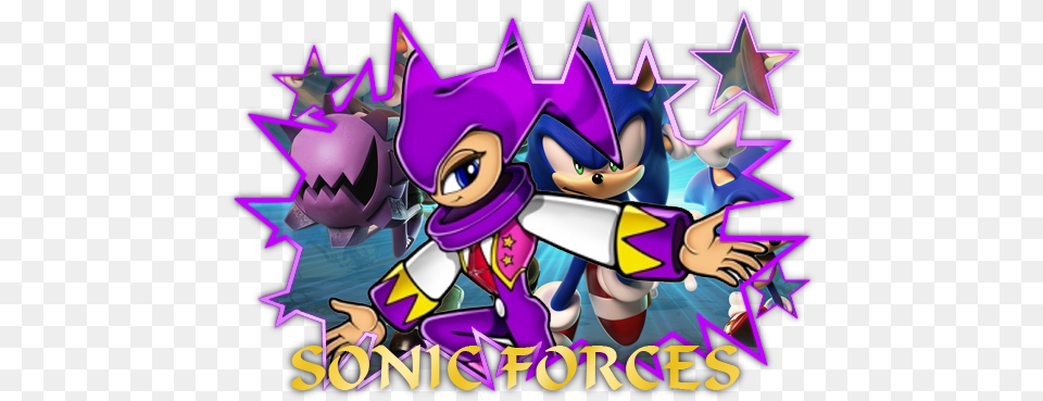 Sonic Forces Nights Into Dreams Com Cartoon, Book, Comics, Publication, Purple Png Image