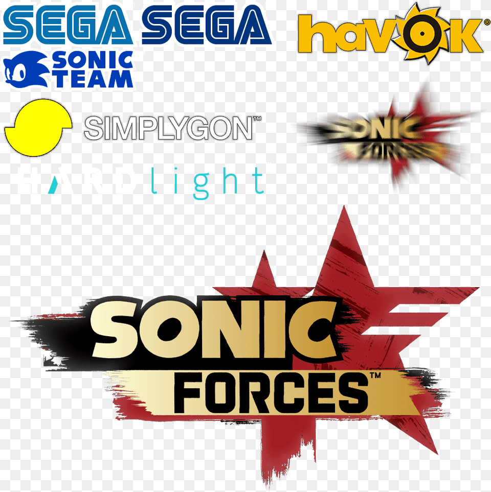 Sonic Forces Sonic Forces Logo, Advertisement, Poster Png Image