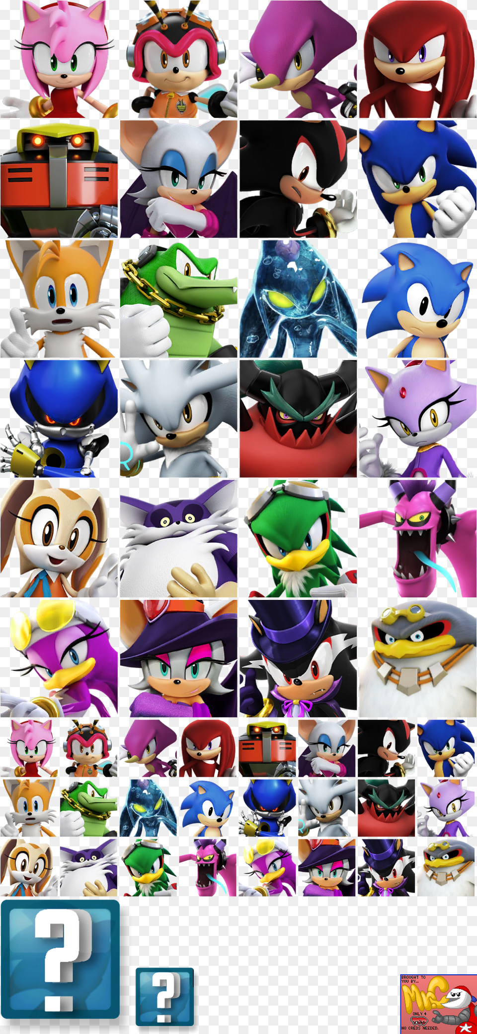Sonic Forces Sonic Forces Speed Battle All Characters, Book, Comics, Publication, Doll Free Png