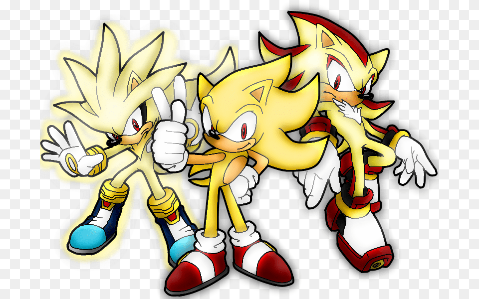 Sonic Girls And Boys Bilder Sonic Shadow Silver Hd, Book, Comics, Publication, Baby Free Png