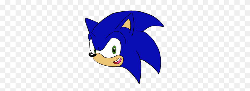 Sonic Head, Cartoon, Animal, Fish, Sea Life Free Png