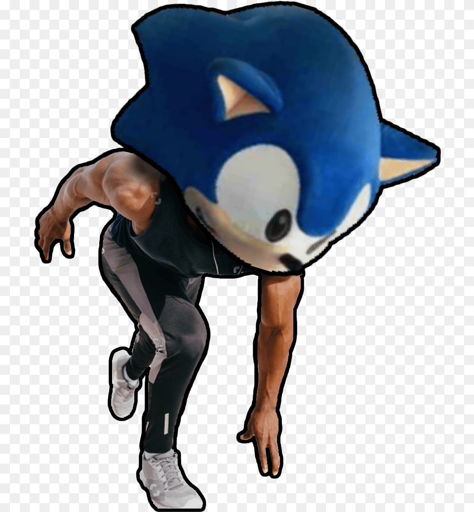 Sonic Head, Person, Clothing, Footwear, Shoe Png