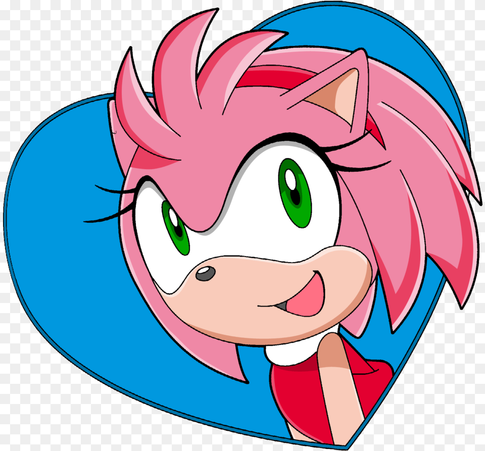 Sonic Head Amy Rose Sonic X Download Original Size Amy Rose Sonic X Cara, Book, Comics, Publication, Baby Png Image