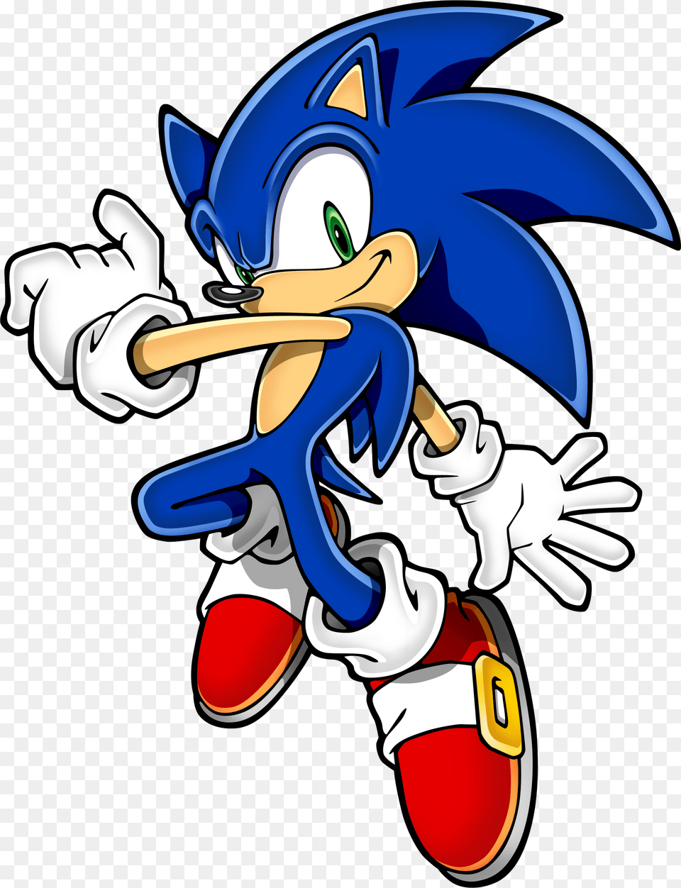 Sonic Hedgehog Jumping Side Transparent, Book, Comics, Publication, Baby Free Png