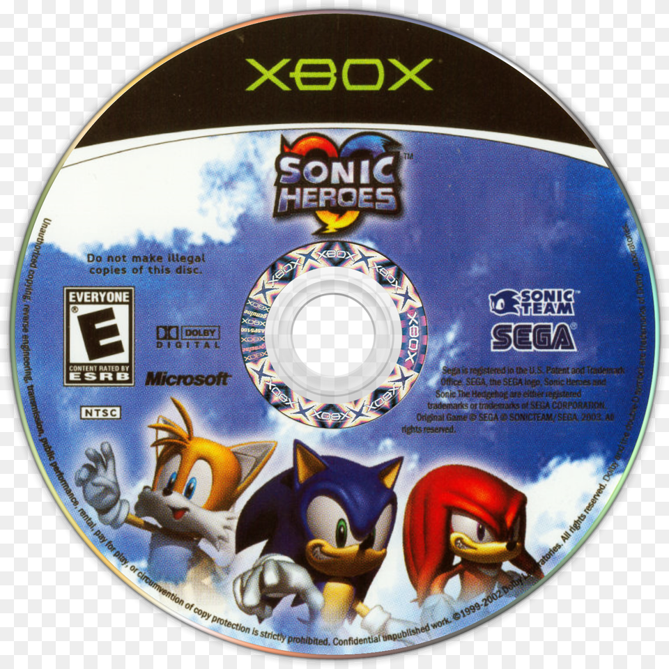 Sonic Heroes Details Launchbox Games Database Optical Disc, Disk, Dvd, Baby, Person Png