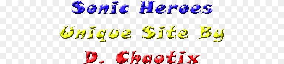 Sonic Heroes Updated, Text, Alphabet Free Transparent Png