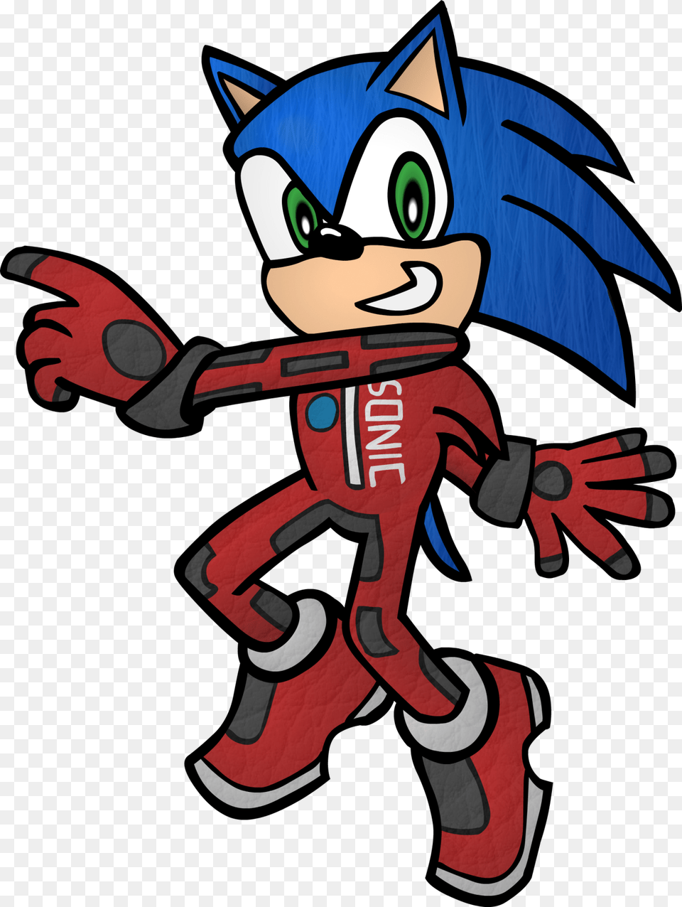 Sonic In His Racing Suit From Sonic Adventure, Book, Comics, Publication, Baby Png