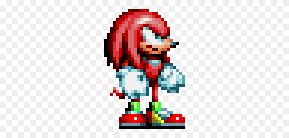 Sonic Mania Knuckles Pixel Art Maker, Dynamite, Weapon Free Transparent Png